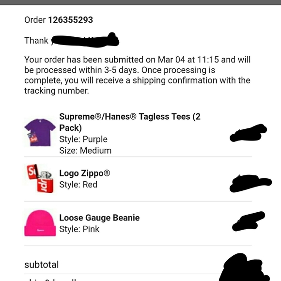 Supreme hanes tshirts - Picture 6 of 6